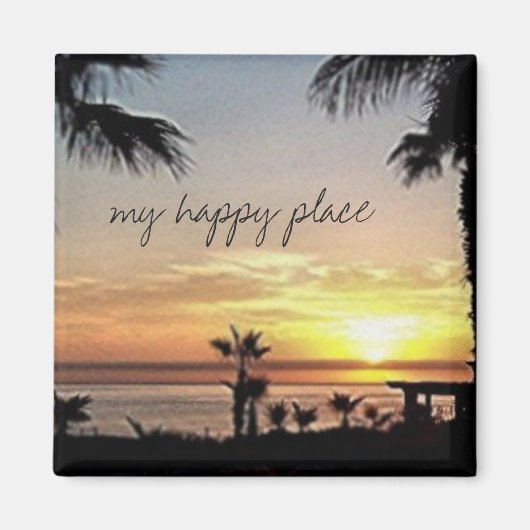 Aimant Mon endroit heureux Mexique (Devant)