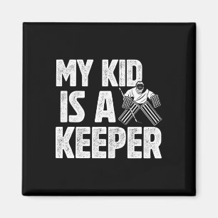 Aimant Mon enfant est un gardien de but de hockey Papa d'