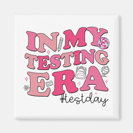 Aimant Mon Era Test Enseignants Rock Le Test Test (Devant)