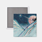 Aimant Mon futur chez soi dans l'espace (Recto/Verso)
