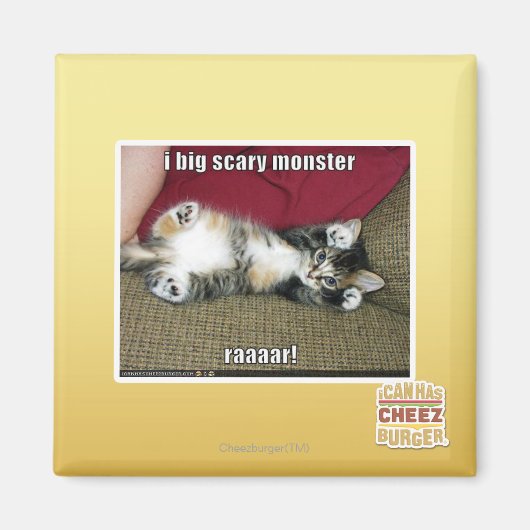 Aimant Mon grand monstre effrayant (Devant)