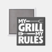 Aimant Mon Grill Mes règles (Recto/Verso)