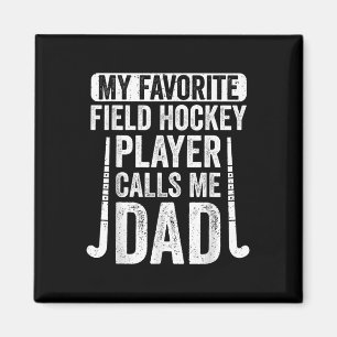 Aimant Mon joueur de hockey sur gazon préféré m'appelle p