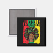 Aimant Mon Jour de l'Indépendance Femmes Femmes Filles En (Recto/Verso)