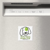 Aimant Mon meilleur ami est un chien vert ! (In Situ (Lave-vaisselle))
