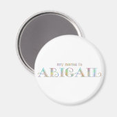 Aimant Mon nom est Abigail (Recto/Verso)