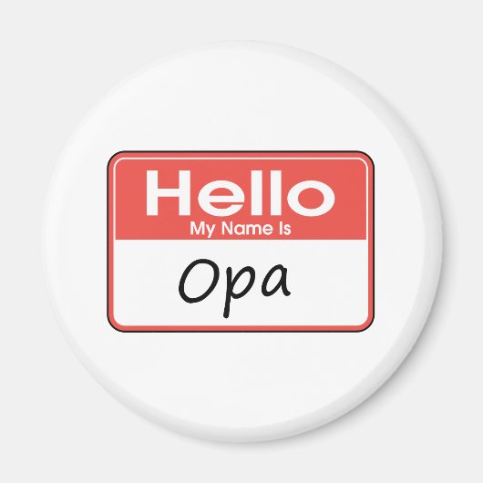 Aimant Mon nom est Opa (Devant)