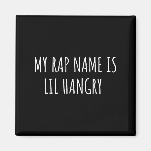 Aimant Mon Nom Rap Est Lil Hangry Funny Pour Les Filles A (Devant)