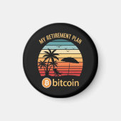 Aimant Mon Plan De Retraite Bitcoin Plage Coucher De Sole (Devant)
