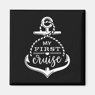 Aimant Mon premier bateau de croisière ancre Croisière Ba