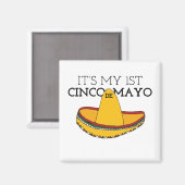 Aimant Mon premier Cinco de Mayo Cinco De Mayo Designs (Recto/Verso)