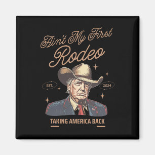 Aimant Mon premier cow-boy Trump en rodéo qui ramène l'Am