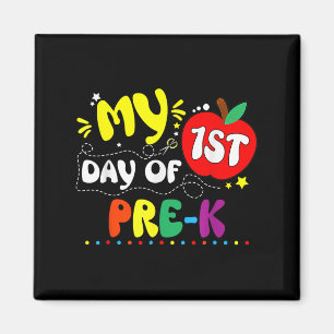 Aimant Mon Premier Jour De Pré K Enseignant Enfants 1Er J