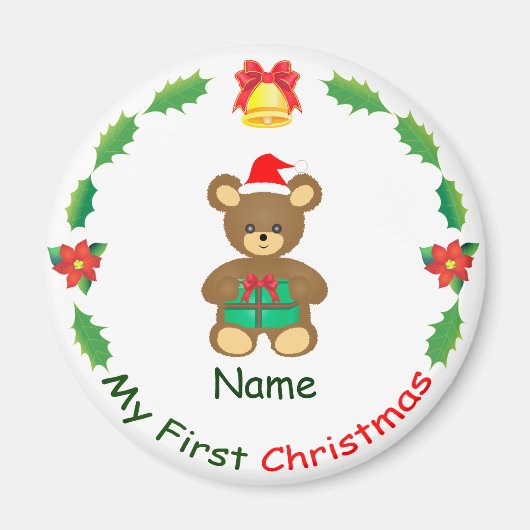 Aimant Mon premier Noël (Devant)
