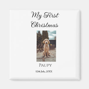 Aimant Mon premier Noël ajouter nom animal chien chat ann