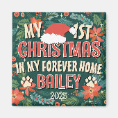 Aimant Mon Premier Noël Dans Mon Forever Home Tonalité (Devant)