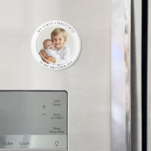 Aimant Mon premier Noël en photo personnalisée Big Brothe