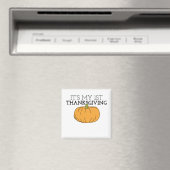 Aimant Mon Premier Patch Citrouille De Thanksgiving Pour (In Situ (Lave-vaisselle))