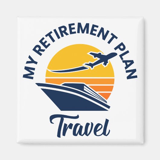 Aimant Mon régime de retraite - Voyage (Devant)