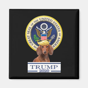 Aimant Mon teckel pour Trump