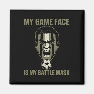 Aimant Mon Visage de Jeu Est Mon Masque Ttle Camo Fan de
