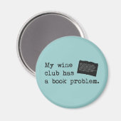 Aimant Mon Wine Club a un problème de livre (Recto/Verso)