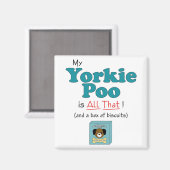 Aimant Mon Yorkie Poo c'est tout ça ! (Recto/Verso)