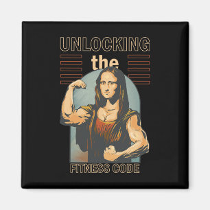 Aimant Mona Lisa Bodybuilding Muscle Gym Poids Wo
