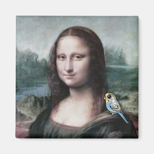 Aimant Mona Lisa & Budgies (Devant)