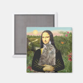 Aimant Mona Lisa - Chat des Forêts Norvégiennes (Recto/Verso)