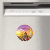 Aimant Mona Lisa da vinci surréalisme (In Situ (Lave-vaisselle))