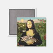 Aimant Mona Lisa - Deux chatons tigrés (Recto/Verso)