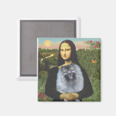 Aimant Mona Lisa - Keeshond (F) (Recto/Verso)
