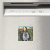 Aimant Mona Lisa - Keeshond (F) (In Situ (Lave-vaisselle))