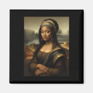 Aimant Mona Lisa noire Histoire des Noirs américains Mois