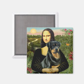 Aimant Mona Lisa - Rottweiler (#3) (Recto/Verso)