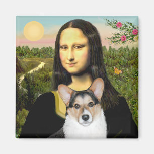 Aimant Mona Lisa - Tri Color Welsh Corgi 10
