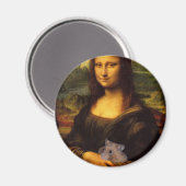 Aimant Mona Lisa With Hamster (Recto/Verso)