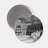 Aimant Monaco palace courtyard (Recto/Verso)