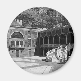Aimant Monaco palace courtyard