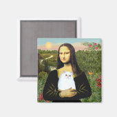 Aimant MonaLisa - chaton Persan blanc #49 (Recto/Verso)