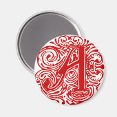 Aimant Monarchie Rouge "A" (Recto/Verso)