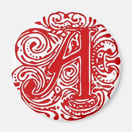 Aimant Monarchie Rouge "A" (Devant)