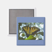 Aimant Monarque jaune debout (Recto/Verso)