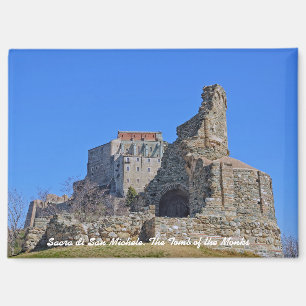 Aimant monastère de la Sacra di San Michele en Italie voy