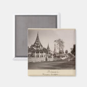 Aimant Monastère de Wayzayanda et pagodes à Moulmein (Recto/Verso)
