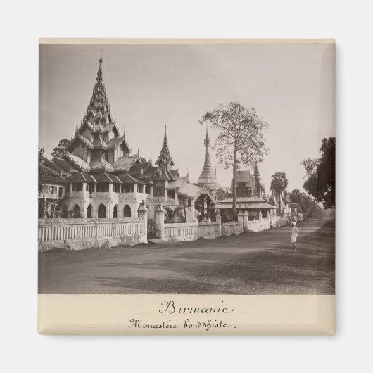 Aimant Monastère de Wayzayanda et pagodes à Moulmein (Devant)