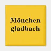 Aimant Mönchengladbach Schild Gold Gleb (Devant)