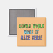 Aimant Monde de Clowns (Recto/Verso)