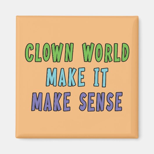 Aimant Monde de Clowns (Devant)